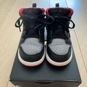 Kids Black and Red Sneakers